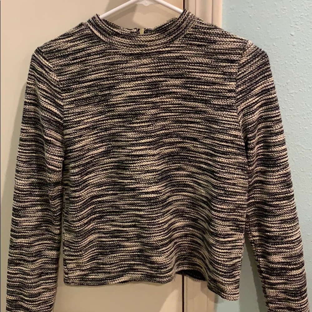 Black and White top.